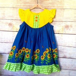 ELEANOR ROSE Sunflower 🌻 Spring Dress - Size 5-6